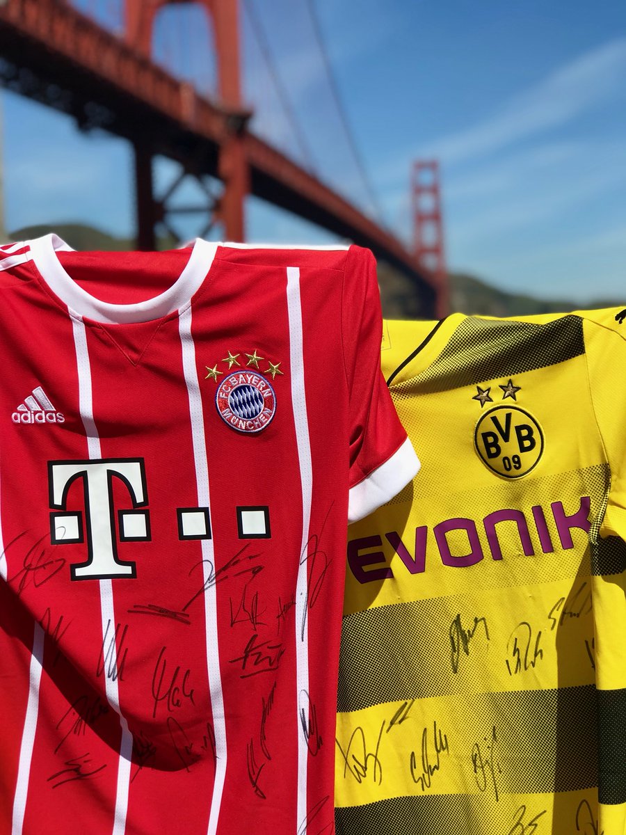 JimmyConrad's tweet image. Alright, because you know I love you and thanks to my friends at @FCBayernUS and @BlackYellow...

...I GOT MY HANDS ON TWO TEAM-SIGNED JERSEYS AHEAD OF #DerKlassiker THIS WEEKEND!

So RT to enter to win Bayern’s or hit “like” to enter to win Dortmund’s and they could be yours!