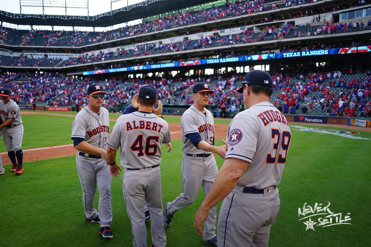 astros's tweet photo. W. 1-0.

#NeverSettle https://t.co/RncibFnNAw