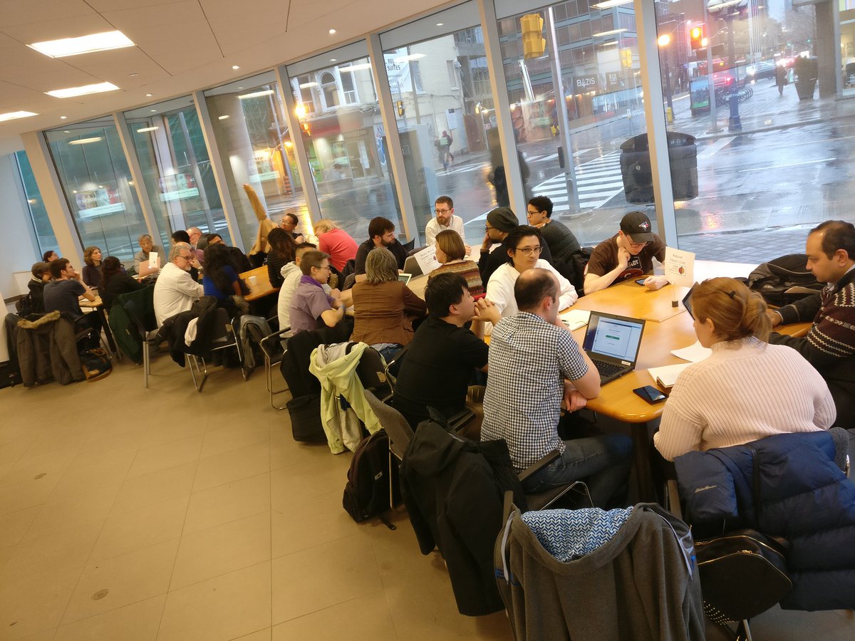 Open_Toronto's tweet photo. The Toronto Open Data Community Hub is official! We have four teams working on four @GlobalGoalsUN #topoli #opendata cc @ODIHQ @opengovpart https://t.co/E1hRJsVMEi