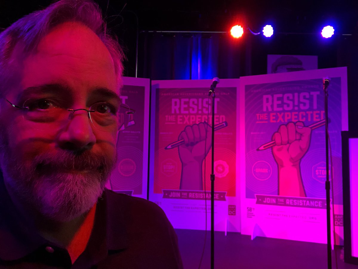 WesJohnsonVoice's tweet photo. Hello @AAF_DC! I am in you! #ADDYS #ResistTheExpected https://t.co/pKrGz9BTsq