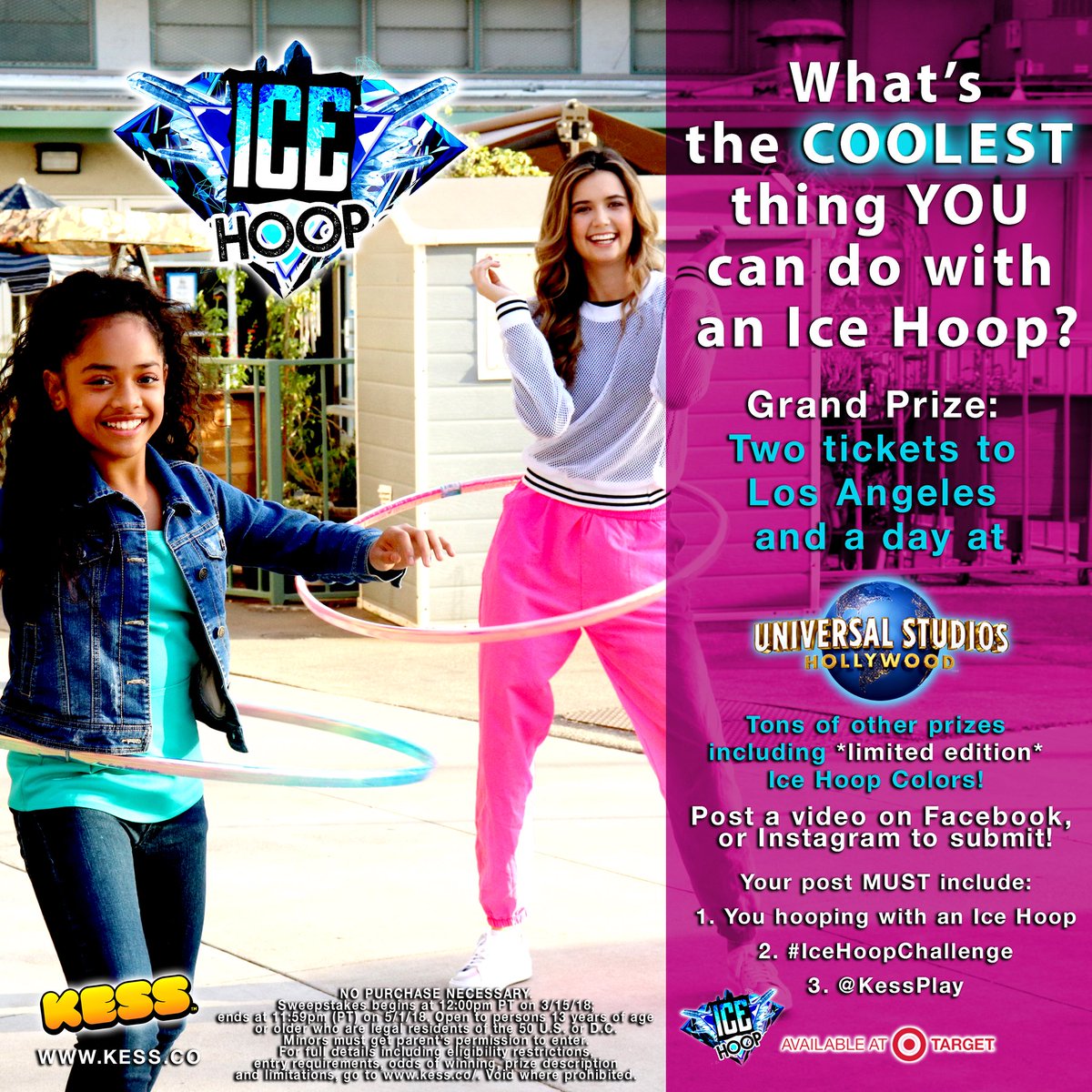 KessPlay's tweet photo. Hoop your way to LA 🤩✈️
Enter the #IceHoopChallenge 🕺🏻💃🏻 https://t.co/gOSixC6e6a