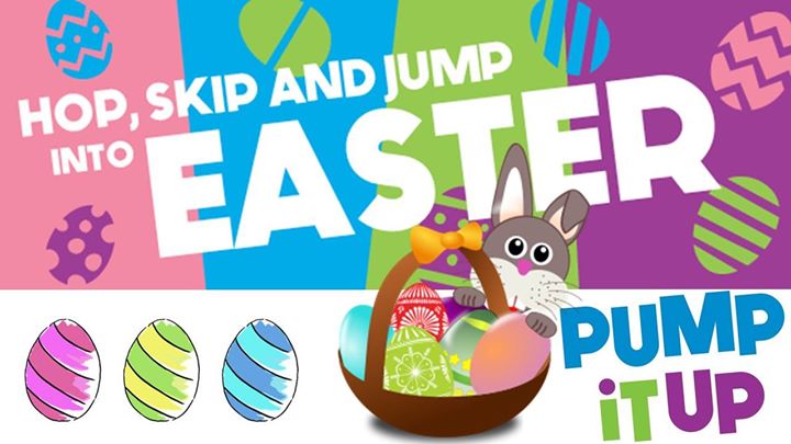 PumpItUpTucson's tweet photo. Don't forget to make your reservations for our Bunny Hop tomorrow at Pump It Up! We will have the Easter Bunny and we will also be having a Easter Egg Hunt. It will be from 9 am-11 am for the Toddlers and from 1 pm-3 pm and 5 pm-7 pm for all ages! We hope to see you here! https://t.co/0XTpeeLehf