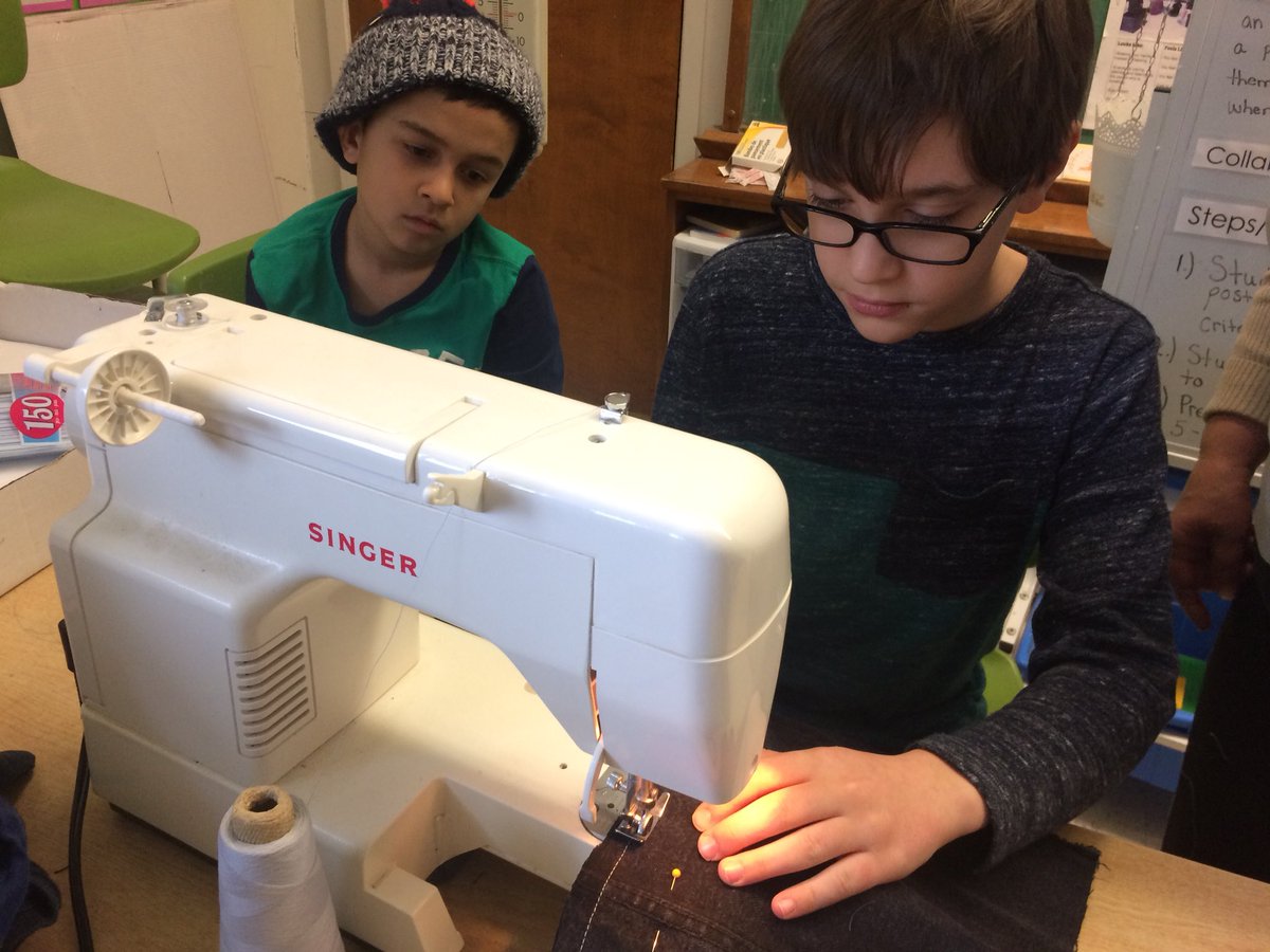 McM_MsT's tweet photo. More pics :) Learning about Fast Fashion isn’t enough... let’s set an example and Upcycle unwanted clothes: bags in all sizes! Yes! Students learning to use sewing machine under guidance of ‘seamstress extraordinaire’ my mom! @tdsb #upcyclegenius #mcmbizday #tlpea #tdsbgc https://t.co/6bVPK1H9et