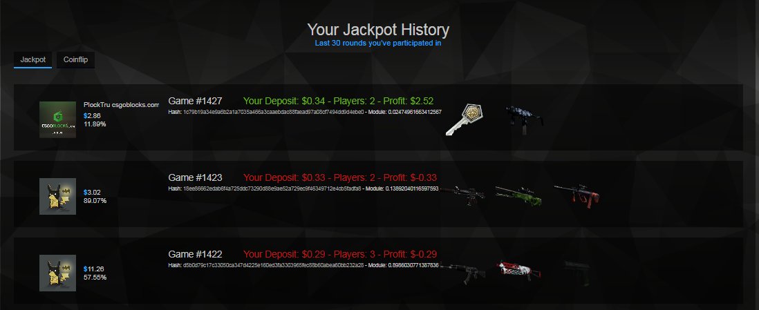 PlockTru's tweet photo. Thanks @csgohydrame Profit site and legal haha https://t.co/6qUTJUDSkw