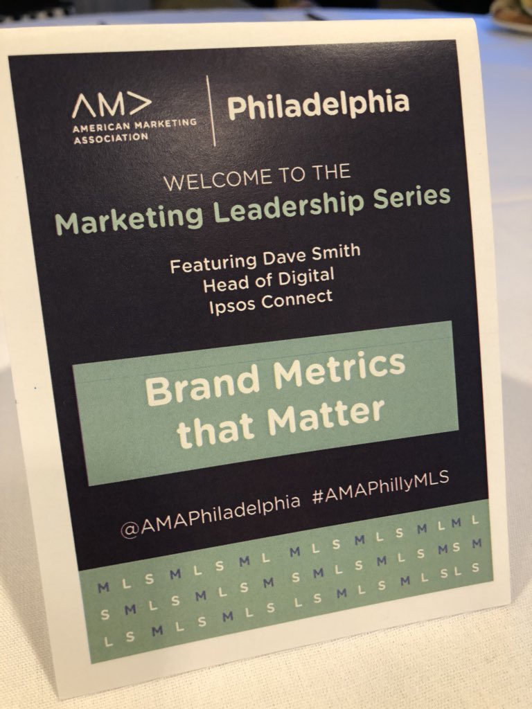 DebraLMichael's tweet photo. Ready for #AMAPhillyMLS Brand Metrics that Matter with @IpsosConnect. Always something to learn with @AMAPhiladelphia! https://t.co/gJZXBCWDw7