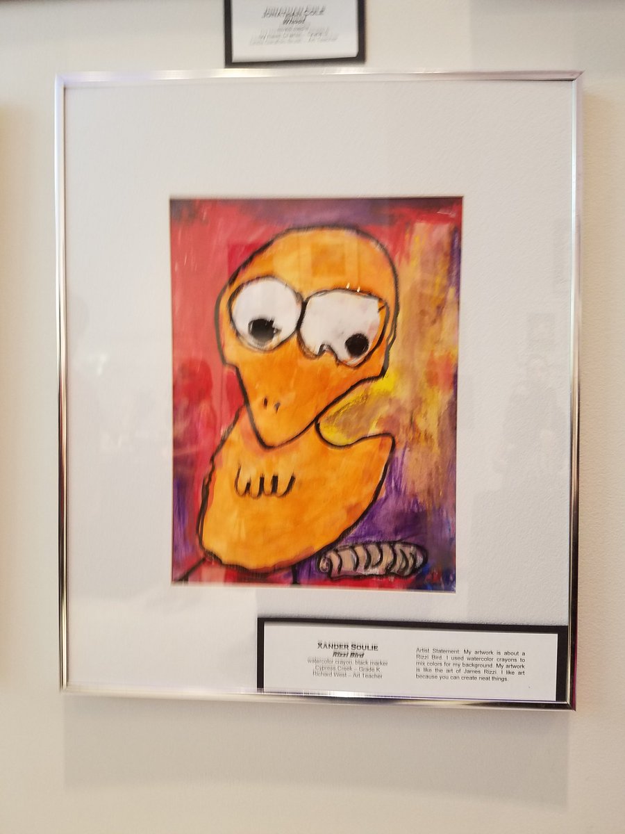 A great night for the arts for CCE  Art show opening at the Art Haus with Art: The First Language exhibit and Volusia Students Create art opening at MOAS. Come check it out. Congrats to all our CCE artist. Both displays are up until middle of April.