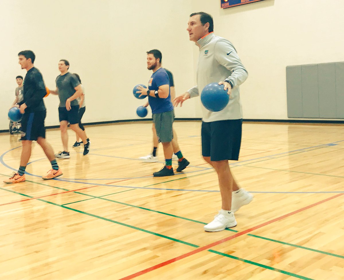 Florida Head Coach Dan Mullen Is A Savage On The Dodgeball Court