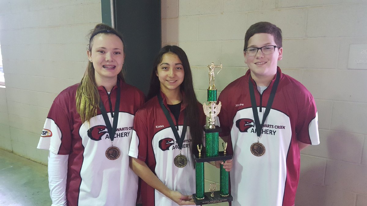 Congrats to Coach K , Officer Ralston, and our Archery team.  We are State Champions.  #FalconGrit #BeAwesomeToday #BacktoBack