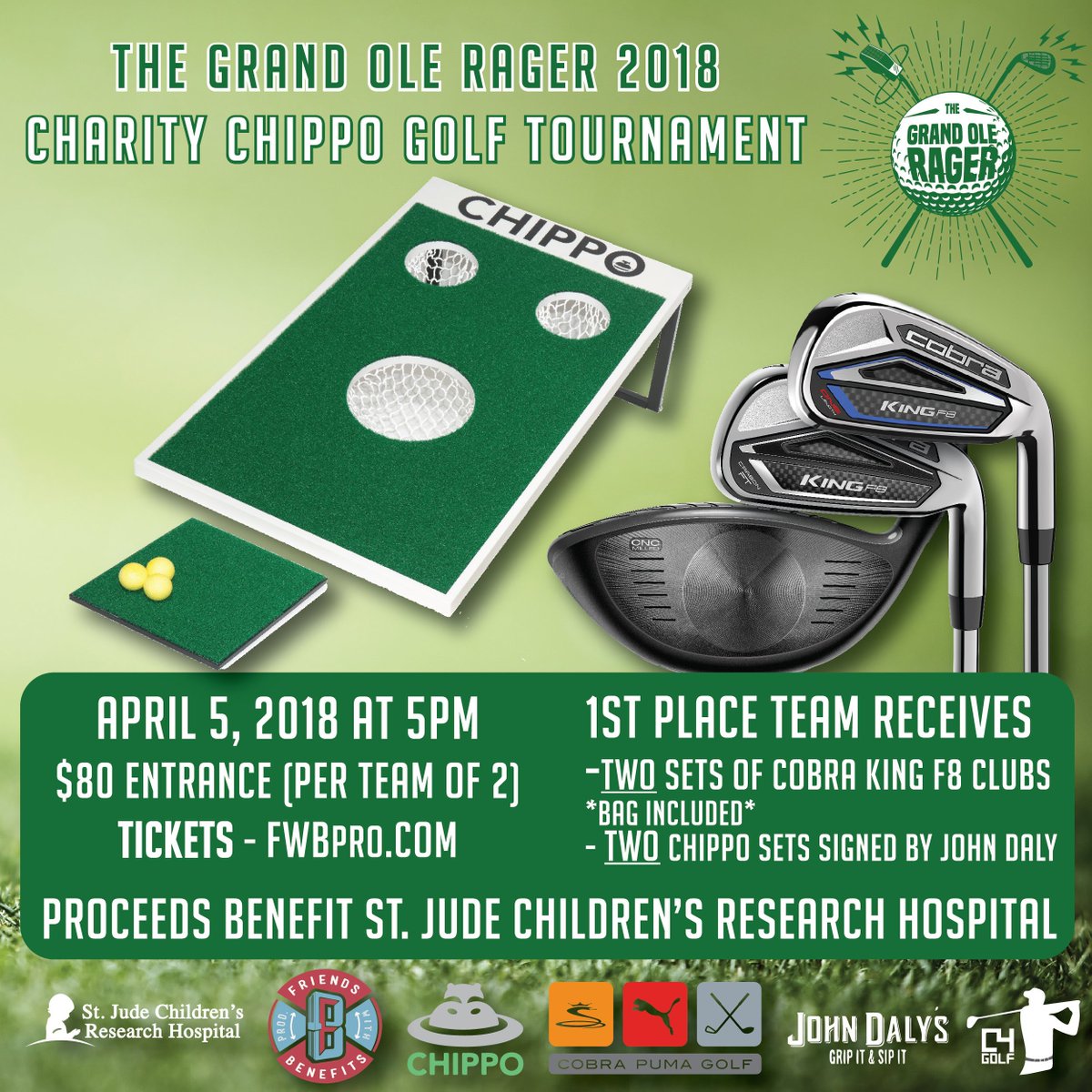 Headed to Augusta next week? Don't miss out on a <a href="/KeithUrban/">Keith Urban</a> concert and a <a href="/ChippoGolf/">Chippo</a> tournament where you and your partner can each win a full set of Cobra F8 clubs and bag. Do it ---> goo.gl/CYL2Dt