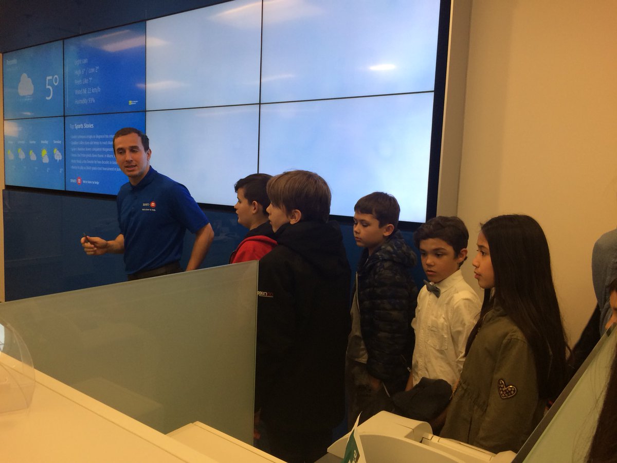 First we got a warm welcome from the staff at <a href="/BMO/">BMO</a> and then a tour of the bank! So very cool to have our @TLPCanada business partner <a href="/FabienPan/">Fabien</a> host us for our <a href="/McMBusinessDay/">McM: Business Day</a> finance team meeting at his branch! #mcmbizday #tlpea #tdsbgc