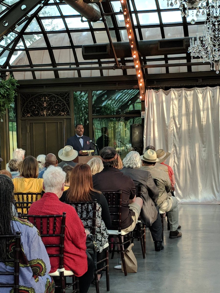 TheBryanMuseum's tweet photo. Lecture about Jack Johnson's Life and Legacy happening now in the Conservatory! https://t.co/m7jTelW9Mc