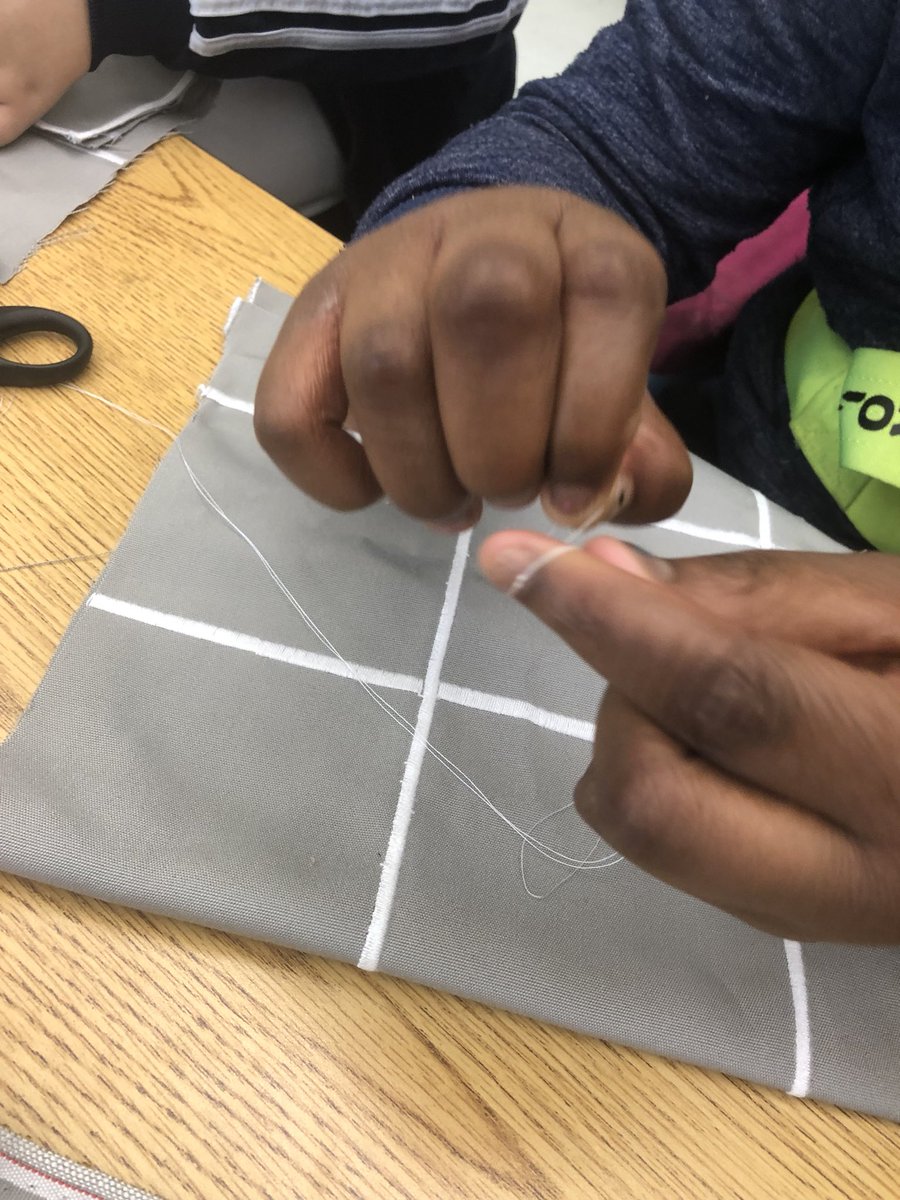 HEY_Atlanta's tweet photo. Tying knots are critical in completing a final project in sewing! #sewingtechnology #heystem @SFreeman_STEM @APSClevelandAve @AssocSupBattle @CAE_Principal https://t.co/xdJWFPXRYK