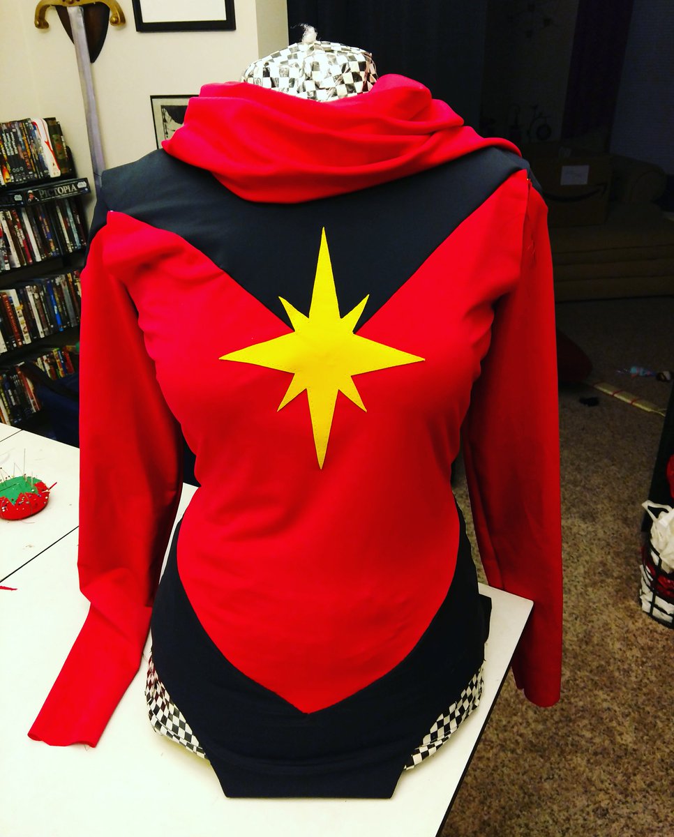 Cosplay build now in progress #msmarvel #cosplaywip #caroldanvers #classic70s