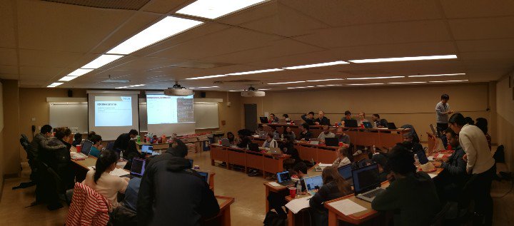 Full house at the Molecular Dynamics workshop, presented by Computational Interdisciplinary Graduate Student Organization and running on @PurdueRCAC Scholar cluster @PurdueResearch @PurdueStudents @LifeAtPurdue