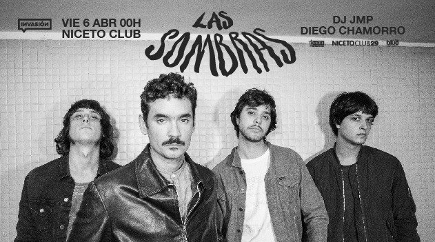 cartelera_rock's tweet photo. โก๏ธCARTELERAโผ๏ธ
LAS SOMBRAS #FiestaInvasion
Viernes 6 de Abril
En @NicetoClub
https://t.co/oJxsHlbike https://t.co/0Ue6lvq4AT