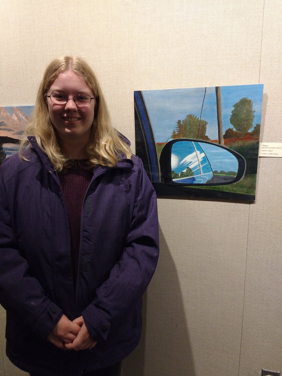 minouchecoussi's tweet photo. @bssnews   Congratulations to all of the students whose work was in the 30th Annual Secondary School Art Show.  Your contribution to this year's show did Bayside proud! https://t.co/3ug2JxQO7S