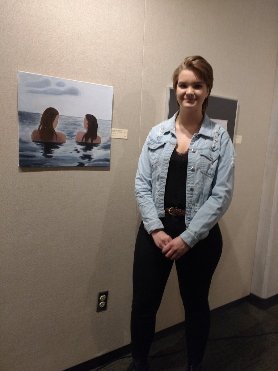 minouchecoussi's tweet photo. @bssnews   Congratulations to all of the students whose work was in the 30th Annual Secondary School Art Show.  Your contribution to this year's show did Bayside proud! https://t.co/3ug2JxQO7S