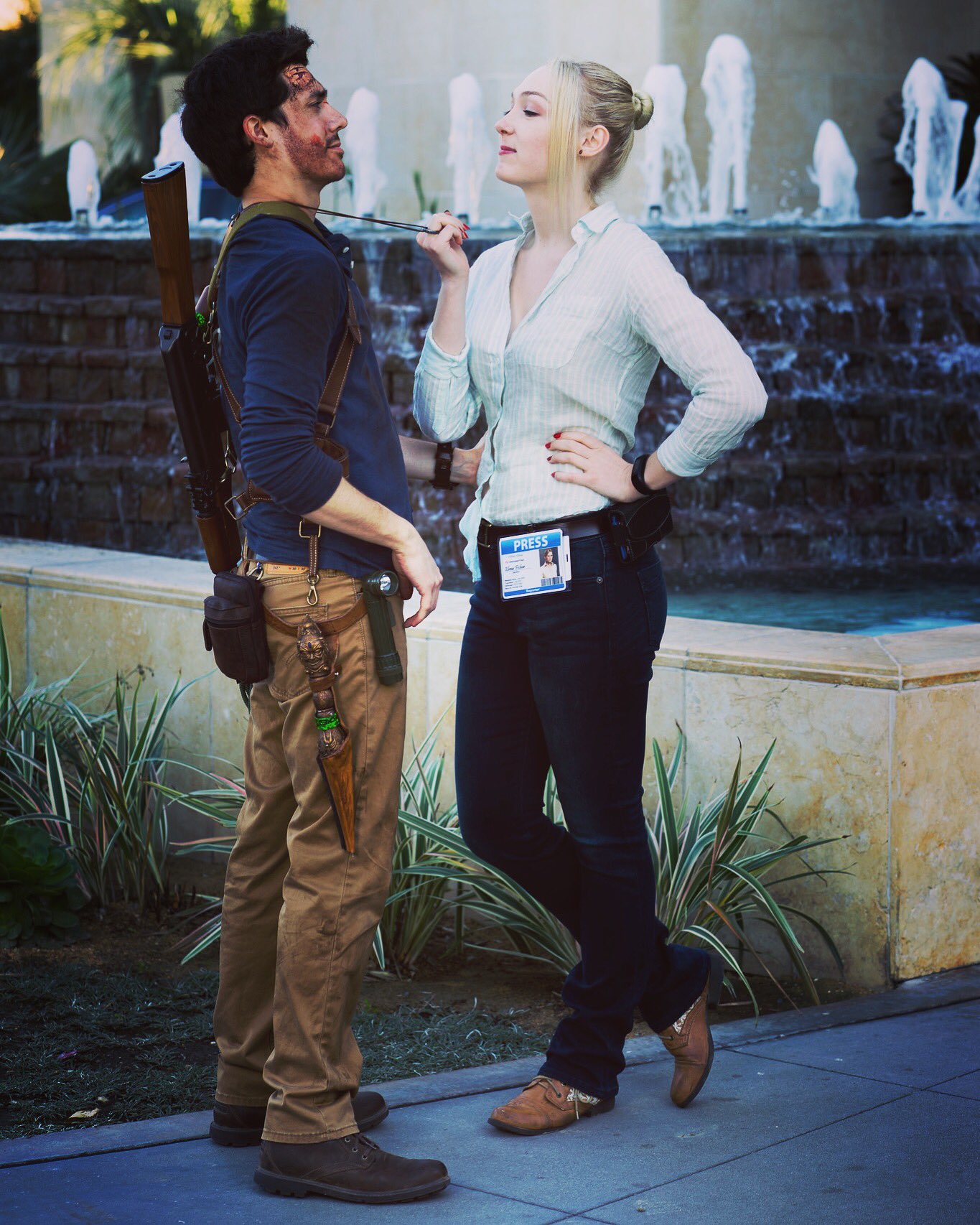 Uncharted Elena Fisher and Nathan Drake Cosplay, All photos…