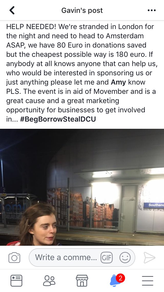 Barca_beggars's tweet photo. URGENT We need sponsorship guys #BegBorrowStealDCU #London #Help #Movember @MovemberIreland @GStudentVillage @DublinCityUni https://t.co/soQUgPDWTR