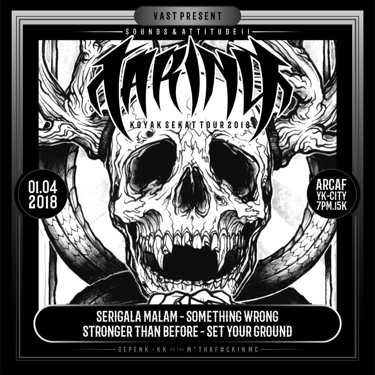 01/04/2018 | Arcaf Cafe YK | See ya in the pit #BOTW Let's make hardcore fun again. Get stoked!!