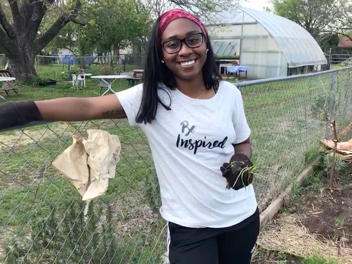 MAB_Dallas1's tweet photo. This is Fallon! She likes to cut the grass and expose the snakes. Would make 11/10 people laugh. Likes to eat snacks while gardening https://t.co/0VBfnw4hLE