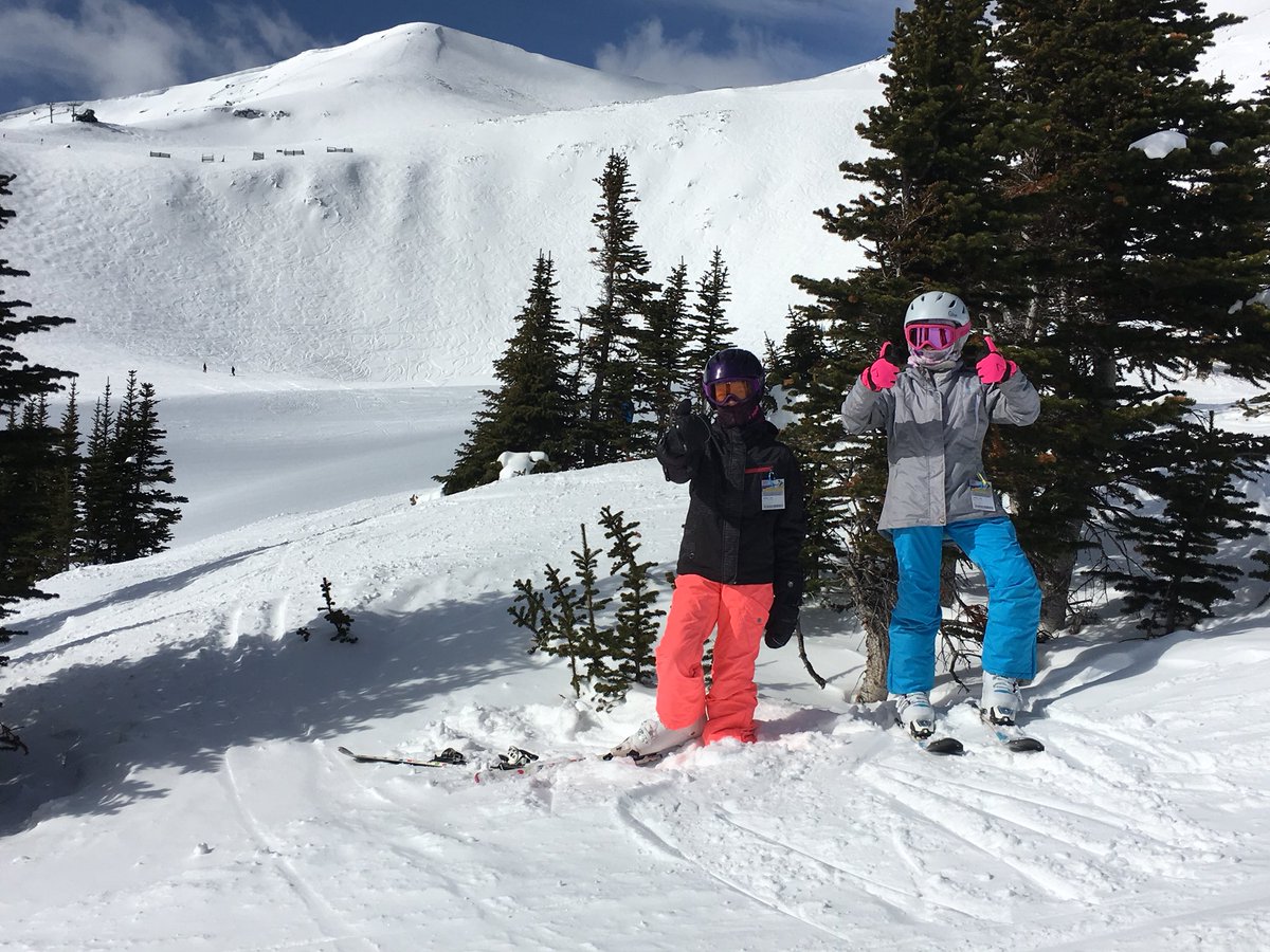 Amazing spring skiing today <a href="/MarmotBasin/">Marmot Basin</a>. It won’t be much longer before dad has to chase the kids to keep up!  #springbreakskiing #familyfun