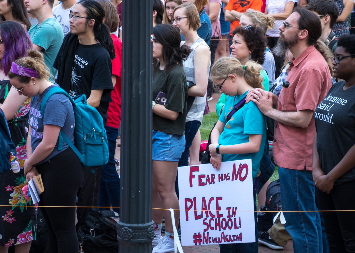 attykat's tweet photo. Survivors, UNC students, legislators and others spoke at the #RallyForOurLives urging #NeverAgain @UNC4MSD @UNC https://t.co/IVpRyIYiXb