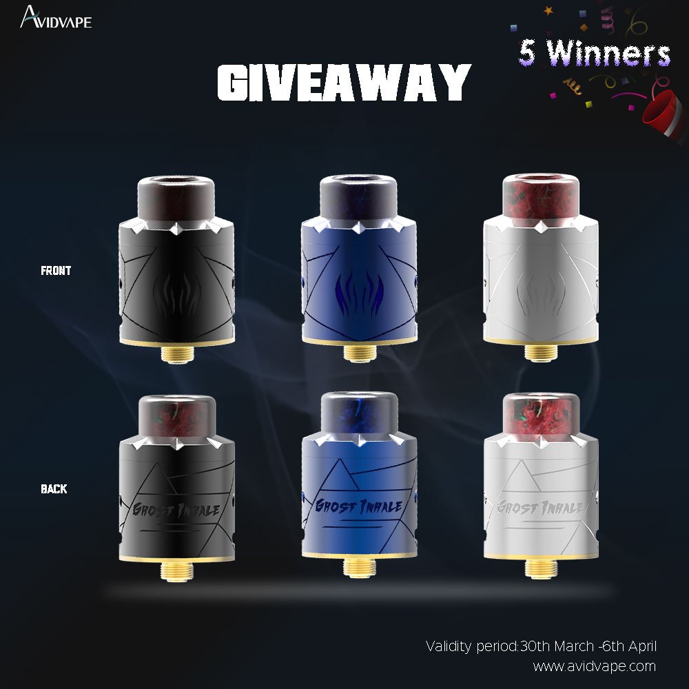 #AvidVape #giveaway check 👉FB: facebook.com/AvidVape/
Instagram : instagram.com/avidvape.offic…
More new e cig products for fans please visit website: avidvape.com 
GOOD LUCK TO ALL FRIENDS!!!