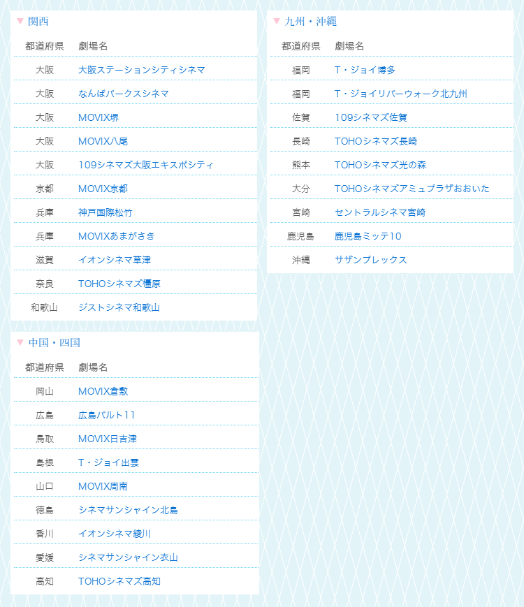 リズと青い鳥 公式 Pa Twitter 前売券 新規描き下ろしイラストを使用したリバーシブルポスター付前売券 全3種 が劇場にて好評販売中 お近くの映画館に行かれた際は ぜひチェックしてみてください 上映劇場につきましては画像をご覧ください 特典はランダム