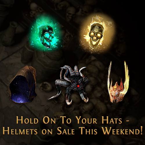 Path of Exile on Twitter "Hold On To Your Hats Helmets on Sale This Weekend! https//t.co