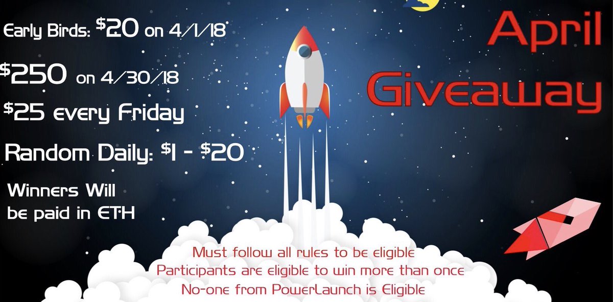 Our Social Media ETH Giveaway is LIVE🚀

Check out the rules and guidelines:
bitcointalk.org/index.php?topi…

Happy Hunting :)