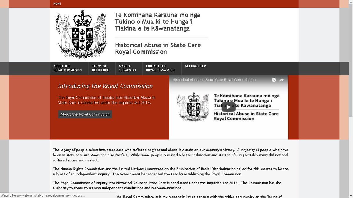 A historic day for survivors of #childabuse in #newzealand Members of the public are getting a month to respond to draft terms of reference of the newly established 'Historical Abuse in State Care Royal Commission', by 30 April. Email: abuseinstatecare@royalcommission.govt.nz