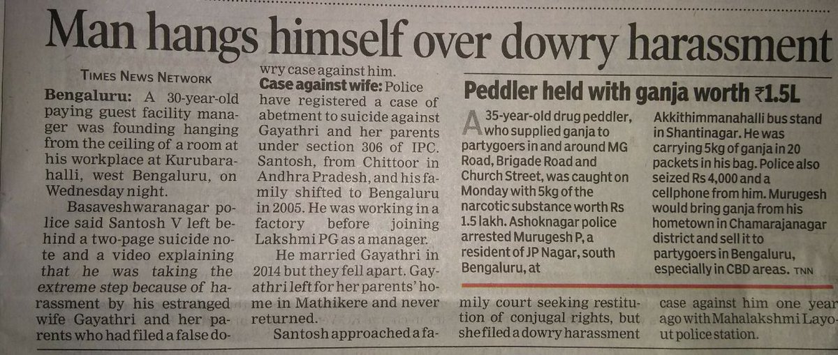 MrKarmaYogi's tweet photo. It was inevitable that he would face #498a after he filed #HMA #Sec9.. Unfortunate that he chose to commit suicide. Come election time, you show concern for #FarmerSuicides but the #HusbandSuicides continue to be ignored.

@narendramodi @PMOIndia @AmitShah @BSYBJP https://t.co/ECAy7sC9gH
