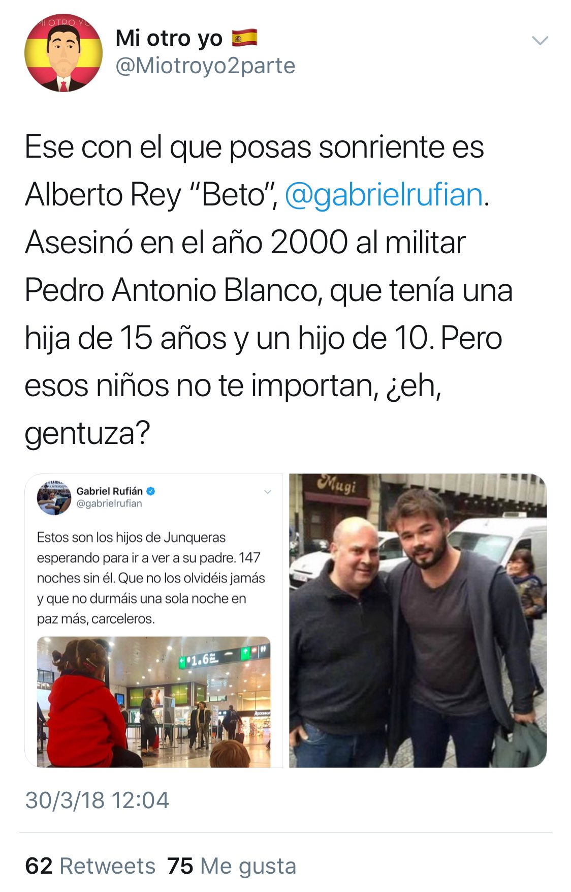 Imagen Alberto Rey (a) "Beto" con Diputado RUFIAN de ERC DZh2BnMXUAY52YD