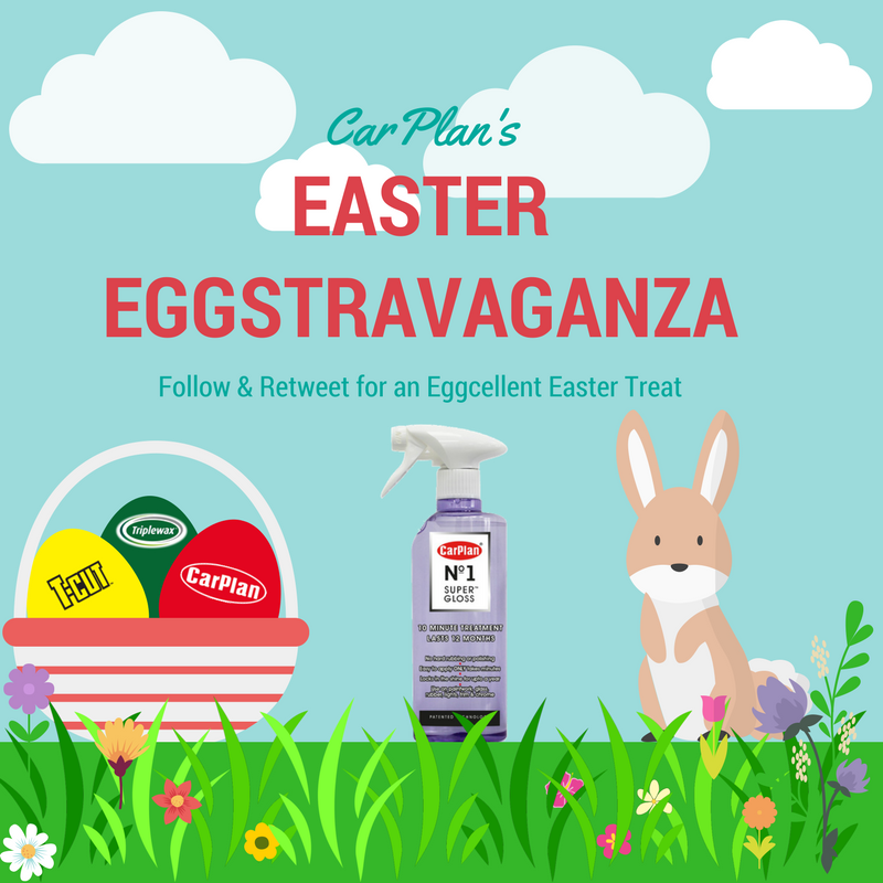 Today is our final #EasterEggstravaganza #giveaway (collective awww)! So, we're giving away one of our newest products: #CarPlan No.1 Super Gloss. 
#Follow & #Retweet to #win! 

Ends 02/04
UK Only 

#Competition #FreebieFriday #Giveaway #GoodFriday #Easter #detailing