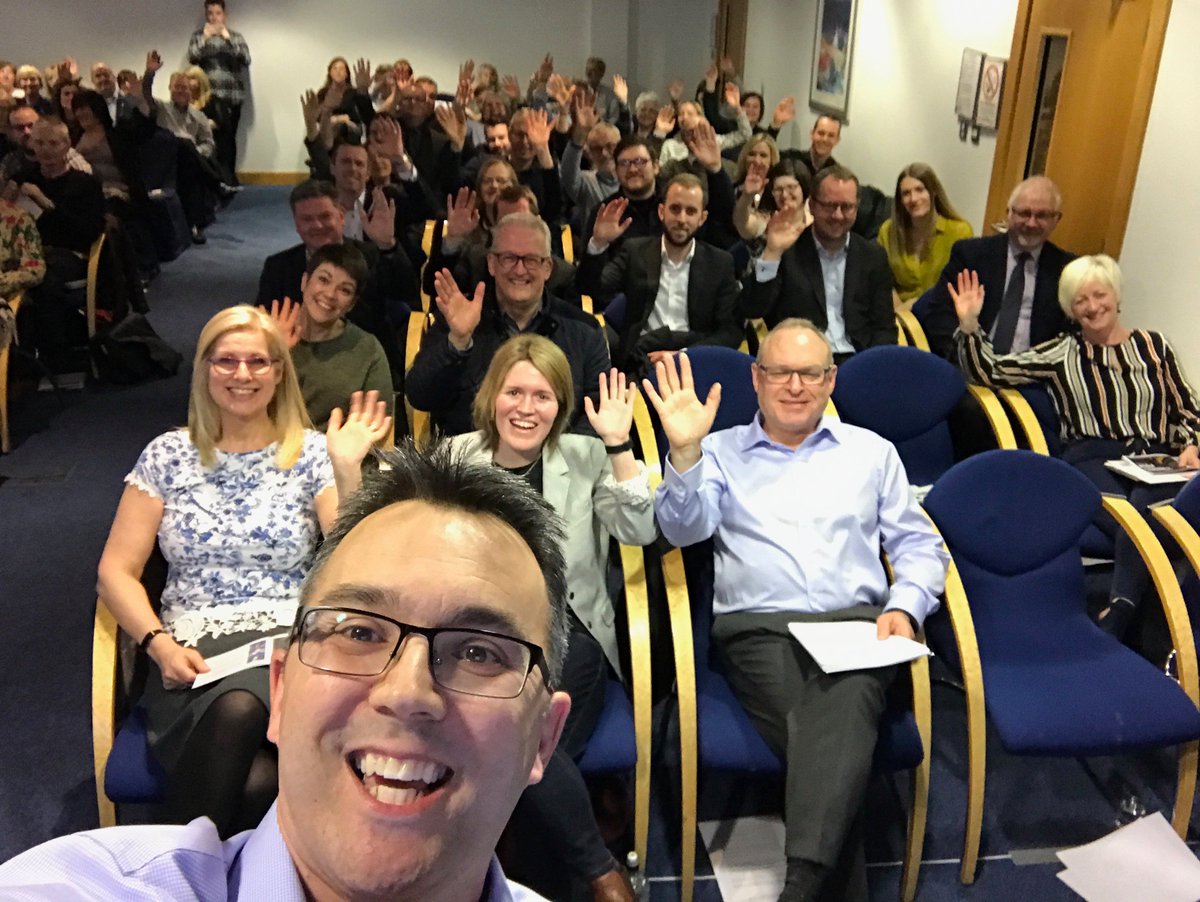 nsdesign's tweet photo. My 3-sided #Selfie! - fun at the #WorkingDigital18 conference last week. All the photos (and more) now available at https://t.co/hwn4tEW2Sp https://t.co/IKwPGWrprZ