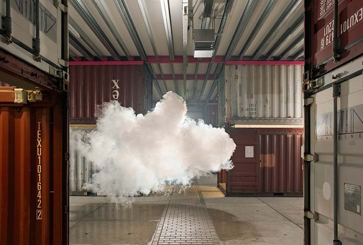 Nimbus Series. Have you seen the work of Berndnaut Smilde?
His series of global installations, producing miniature indoor clouds. They are as beautiful as they are ephemeral, lasting 10 seconds; just long enough for a photographic capture. 

How do we feel about impermanent art?