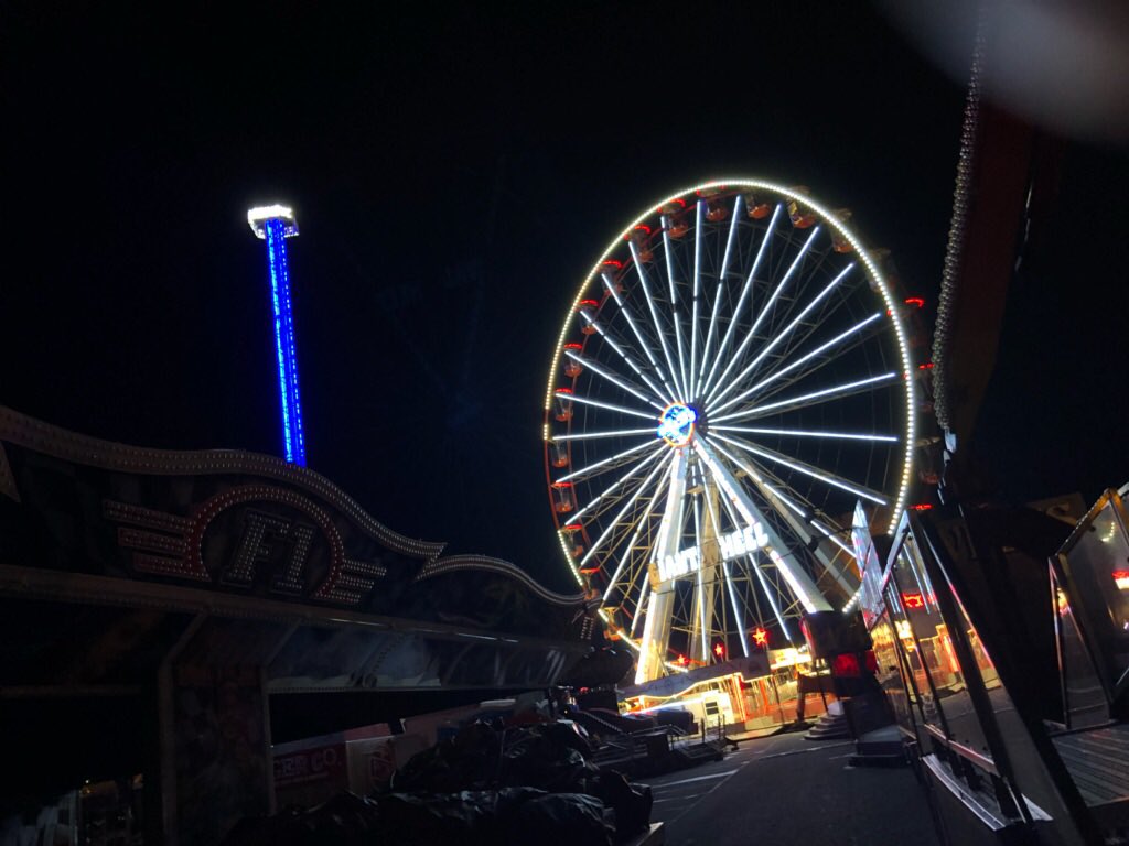 Setting up is almost done at Carricks largest ever Funfair. Planet Fun comes to Carrick. Delighted to be involved in making it happen.