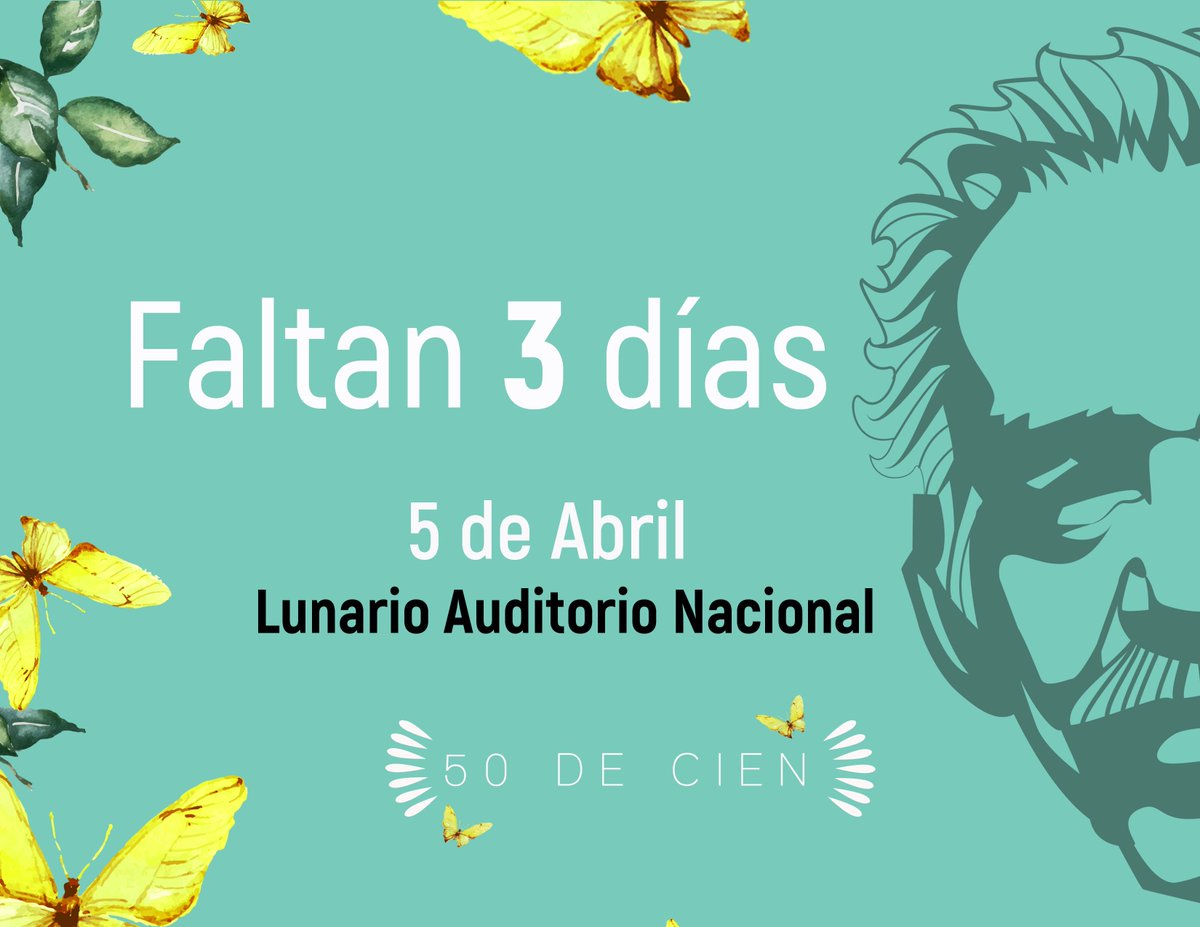 50deCien's tweet photo. ¡Faltan 3 días para vernos en el @LunarioMx del @AuditorioMx! Los esperamos en el monólogo #50DeCien con Rodrigo Murray @romupi boletos en https://t.co/LTOZaL1mwO #EnConexion #SoyLIBROSVIVOS https://t.co/JZg0La8k4m