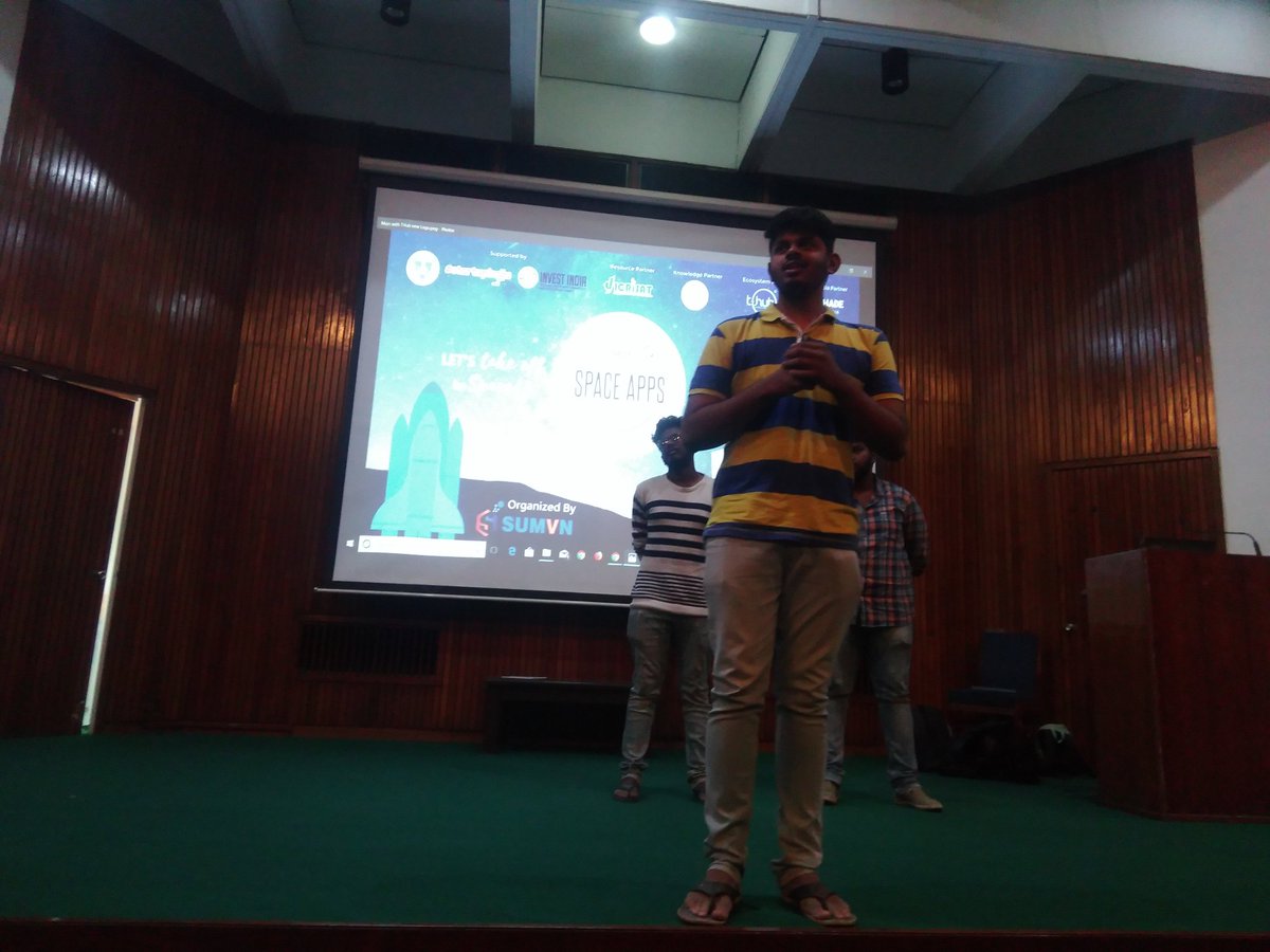 aksharadeva's tweet photo. @sumvn4
#spaceappshyd
#sumvn
#icrisat
#thub
#NASA
#startupindia
#TASK
#outshade
#investindia
Jntu sultanpur team working on migration of birds. https://t.co/nS6S8dw3kO