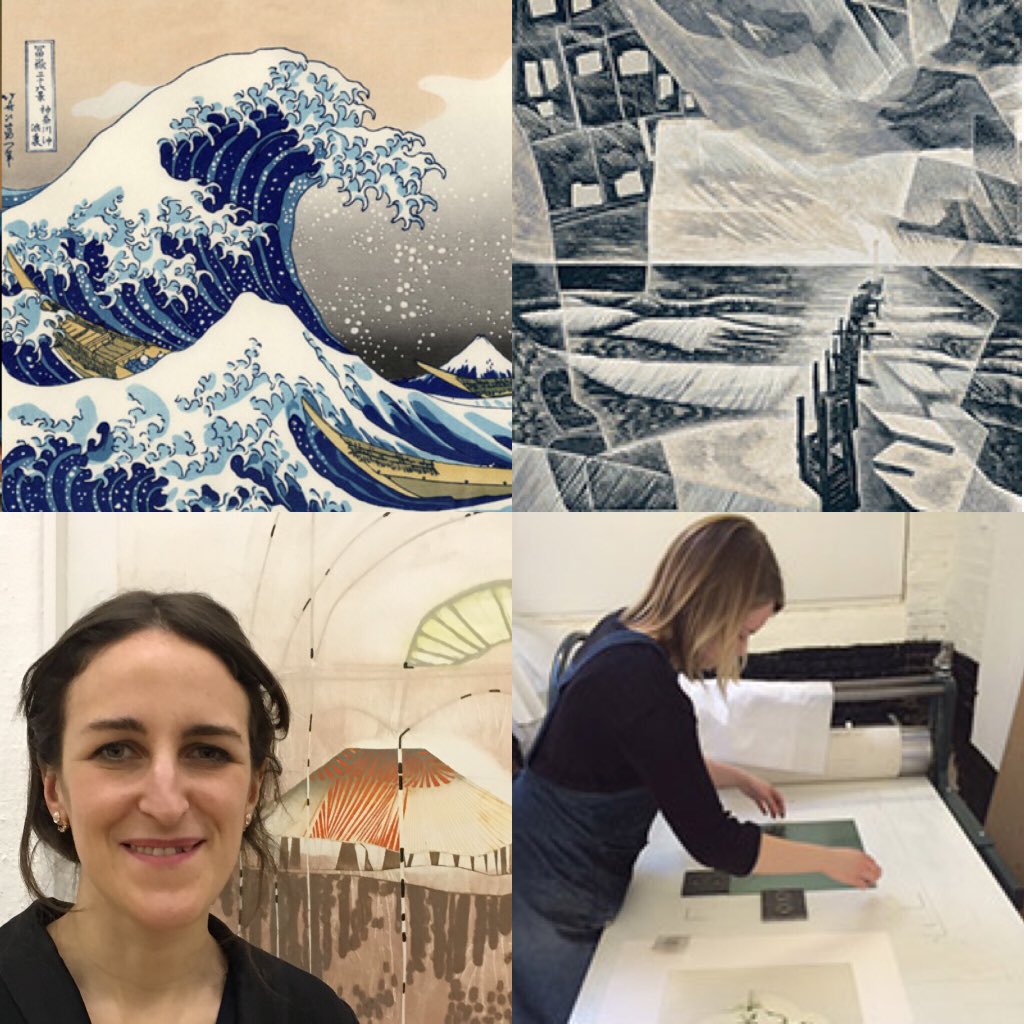 Why not book one of our inspiring FREE events and Courses? Meet the artists @katherinejones_printmaker  @amyjane.blackhall @neilbousfield #NikPollard @fred.gatley.ceramics or witness master #Japanese printmaker Print #Hokusai ‘s Wave rableydrawingcentre.com/rabley-events.…