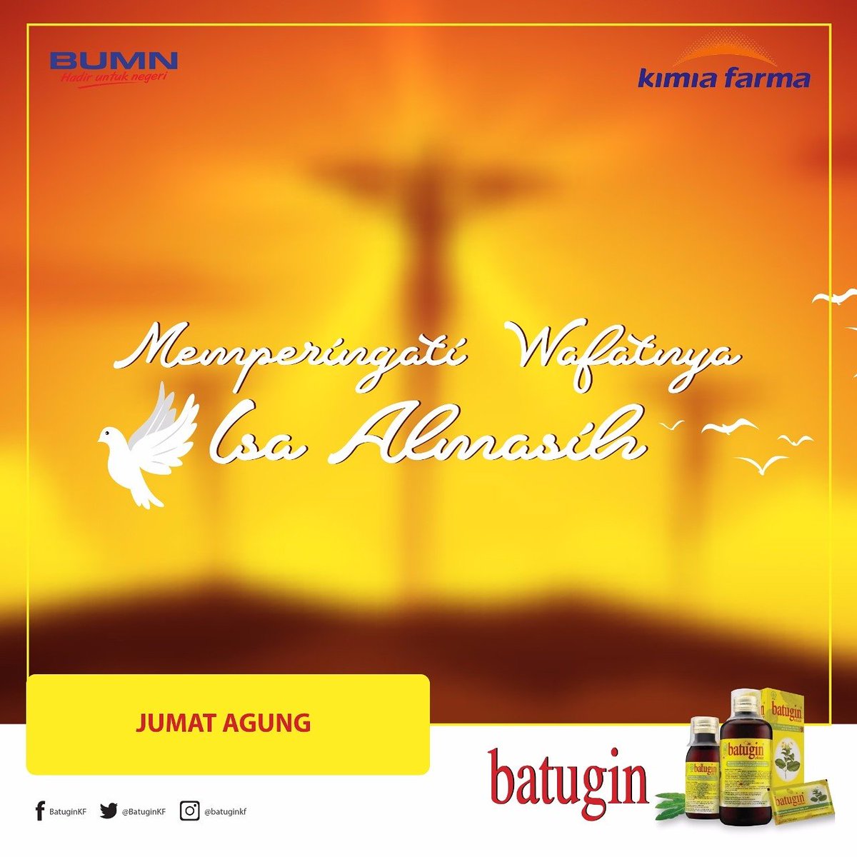 BatuginKF's tweet photo. Dan kebangkitan-Nya mendatangkan pengharapan bagi kita. Selamat Paskah bagi seluruh umat Nasrani. 

#selamatpaskah #selamatpaskah2018 #paskah #paskah2018 #jumatagung #jumatagung2018 #ginjalsehat #Batugin #cegahbatuginjal #kesehatanginjal https://t.co/7WEwFpK8BW
