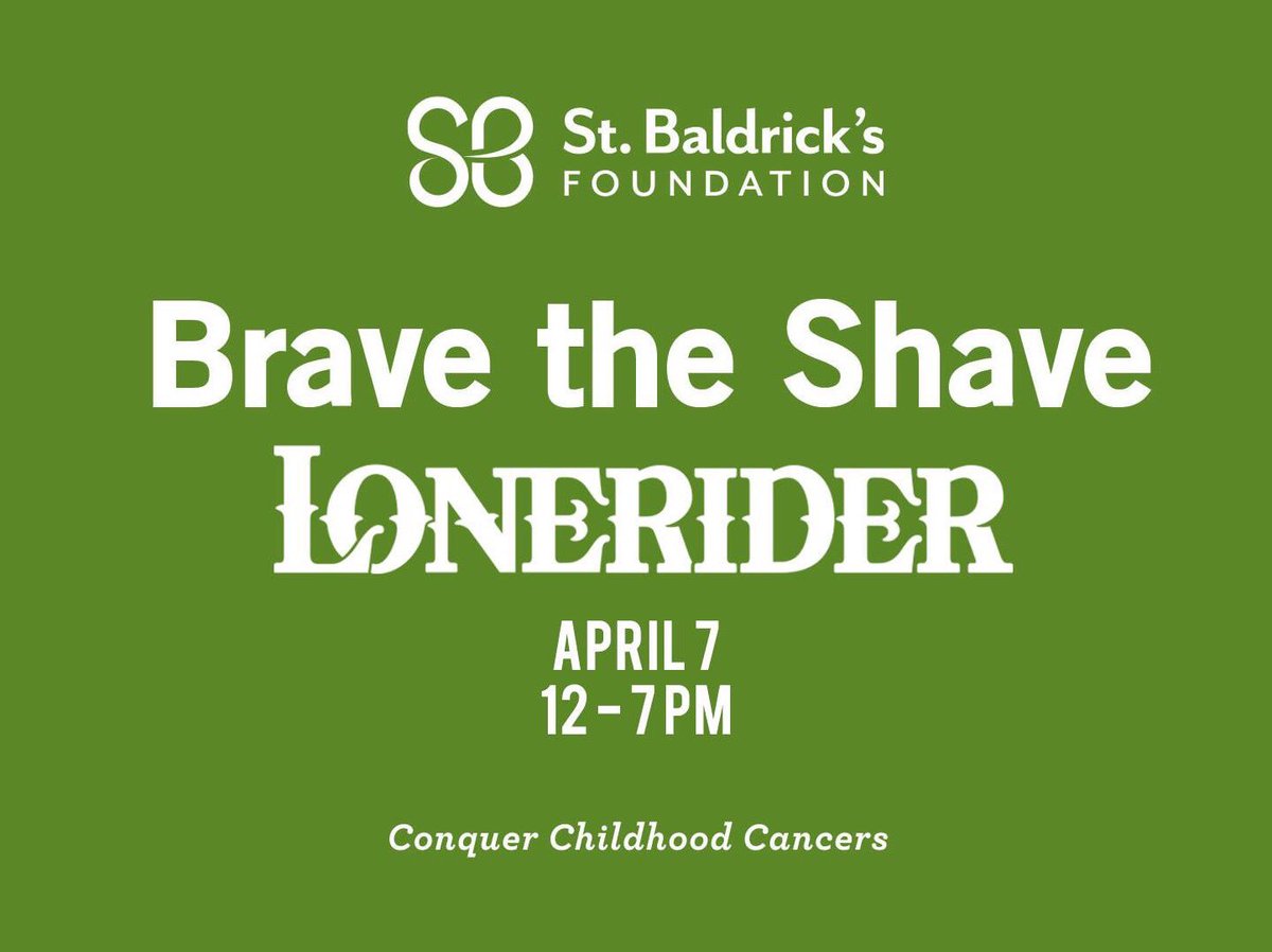 Our annual #StBaldricks event is April 7! Join us in fighting childhood cancer. bit.ly/2GjPuSd