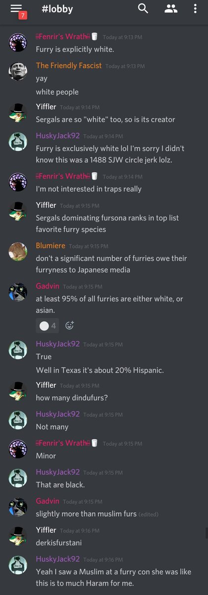 Within the furry fandom is a small group who have been causing trouble. They often claim to be joking, or ironic, but these are simply lies to cover their past behavior and true intentions.