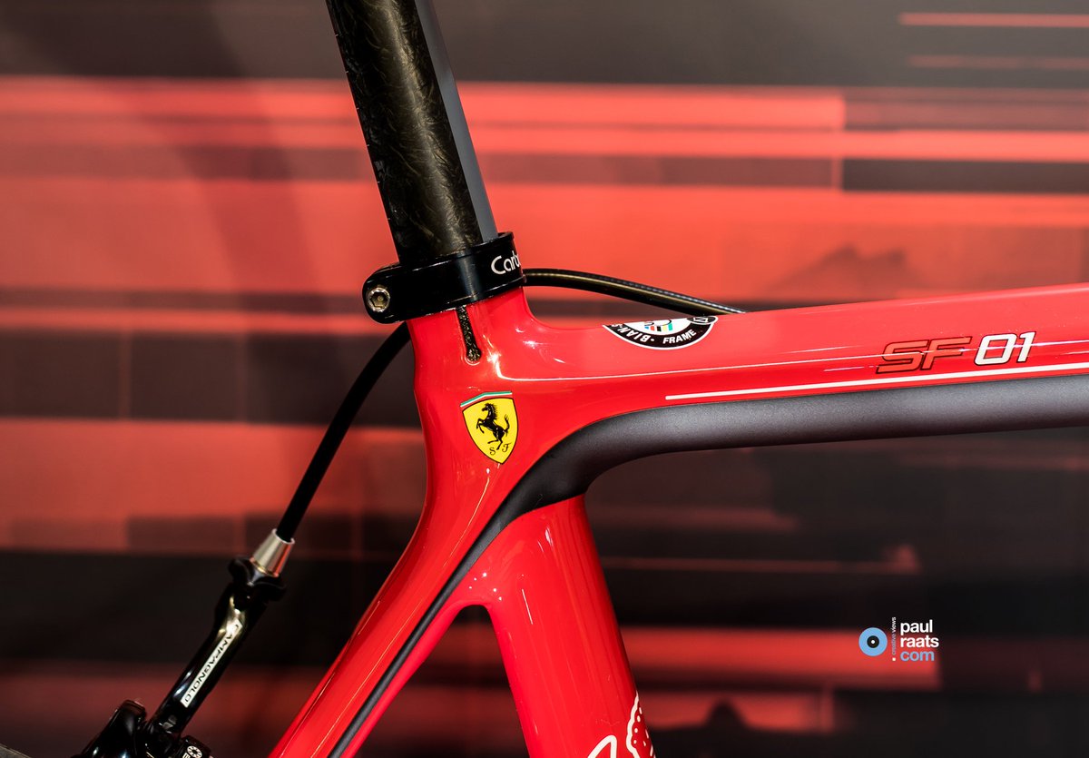 The new FS01 <a href="/BianchiOfficial/">Bianchi Official</a> <a href="/ScuderiaFerrari/">Scuderia Ferrari HP</a> <a href="/Ferrari/">Ferrari</a> yesterday at opening photoshooting for <a href="/JohnKnoops/">John Knoops</a> with speech of  <a href="/RichardPlugge/">Richard Plugge</a> manager of <a href="/LottoJumbo_road/">Team Jumbo-Visma cycling</a> #Ferrari #cycling #wow #eyecandy #toysfor