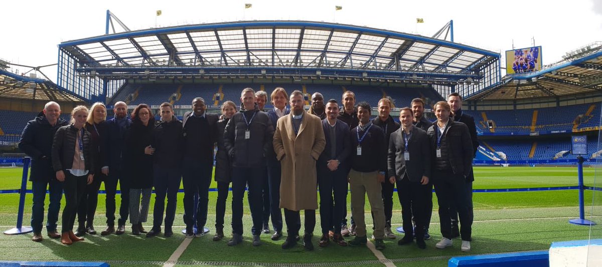 jonsarno's tweet photo. Yesterday was the final day of the #uefamip course. We were all hosted at the home of @ChelseaFC football club. We spoke about #WomensFootball and #BillBush gave a wonderful presentation on the @premierleague https://t.co/juXs2VZl2x