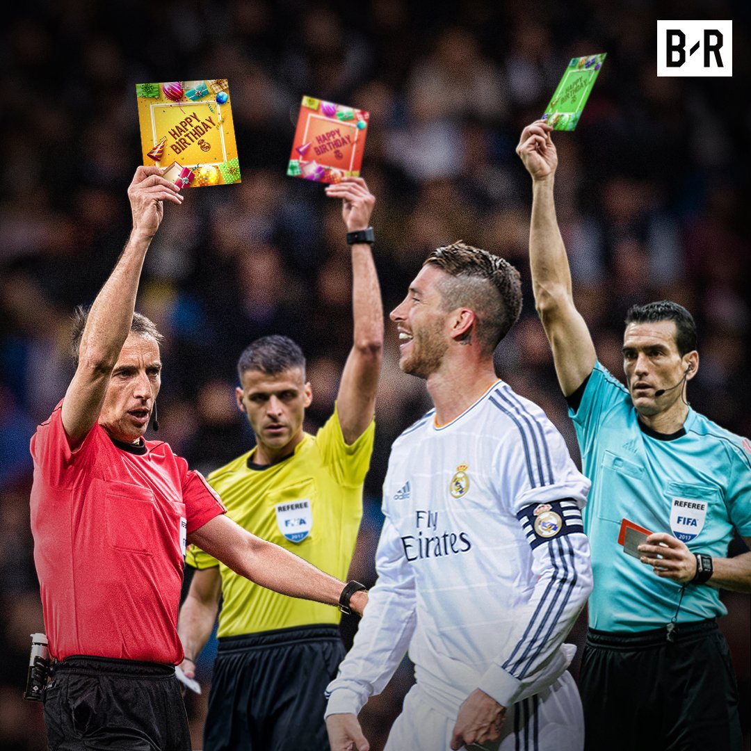 Happy birthday to Sergio Ramos, the player who loves cards more than anyone else 