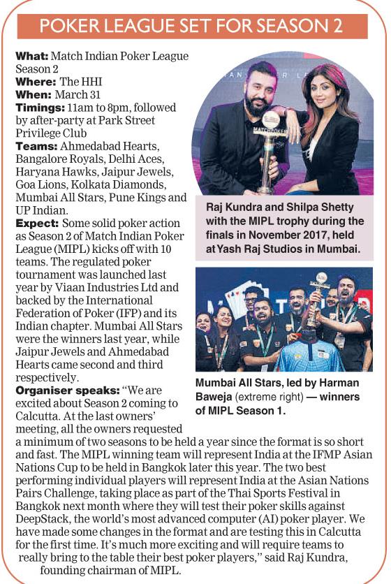 DiamondsKolkata's tweet photo. Kolkata is ready to host the Match IPL Season 2. Thank you The Telegraph-t2 for the article! #Cheerforthehometeam
#kolkata #areyouready #cheerfortheteam #lovepoker #hometeam #cheerus #secondinnings #agame #cheer #trophy #excitementlevelhigh #game #victory #kolkatadiamonds https://t.co/cqKebVPaFr