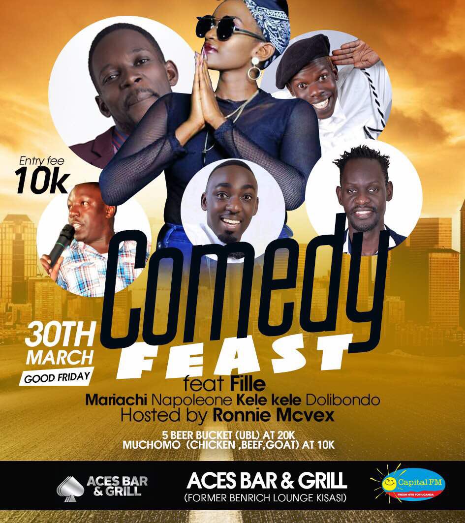 ComedyFeastUg's tweet photo. It's on tonight @Acess bar former #Benrich lounge and it just 10k entrance https://t.co/gomsgcNMb2