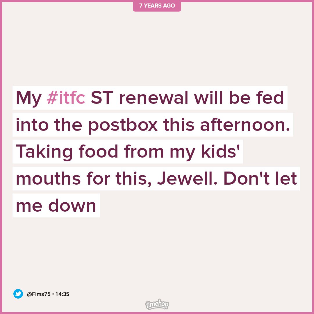 Fims75's tweet image. He *did* let me down
#itfc
#jewellout